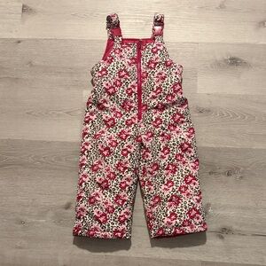 Floral‎ Pink Kids Snowsuit